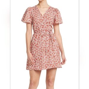 Madewell Short Sleeve Wrap Dress
